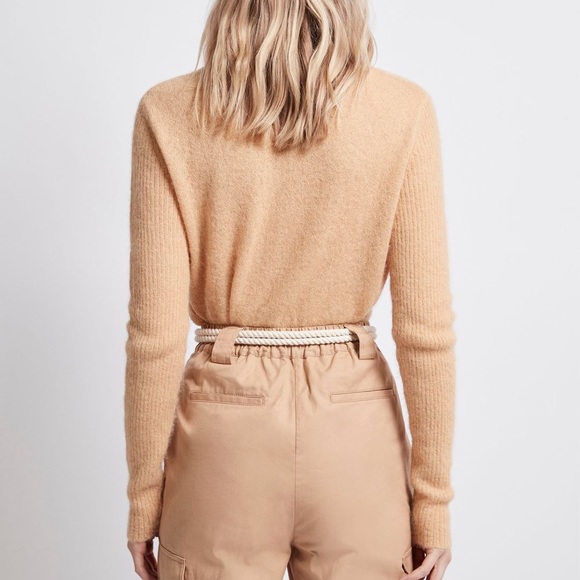 Aje Psychedelia Ribbed Sleeve Logo Jumper - M / Camel - Picture 4 of 13